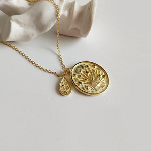 Le Soleil Coin Necklace - Terra Soleil