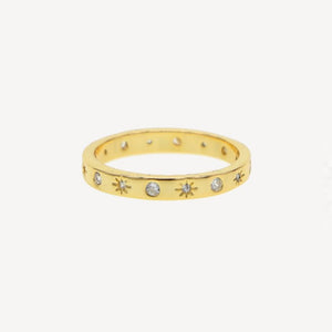 The Moon and Stars Stacking Ring - Terra Soleil