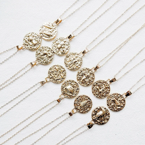 Zodiac Coin Necklace - Terra Soleil