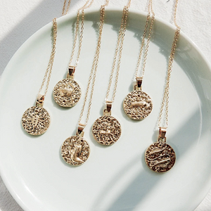 Zodiac Coin Necklace - Terra Soleil