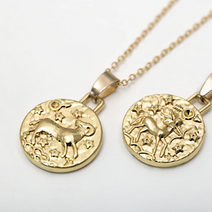 Zodiac Coin Necklace - Terra Soleil