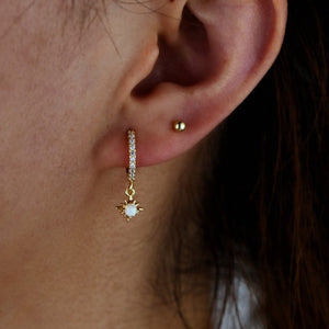 Opal Star Charm Earrings - Terra Soleil
