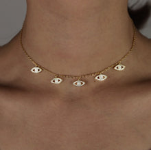 Load image into Gallery viewer, Evil Eye Charm Necklace - Terra Soleil