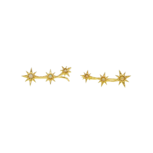 Opal Star Climber Earrings - Terra Soleil