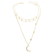 Load image into Gallery viewer, Celestial Layered Necklace - Terra Soleil