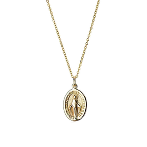 Virgin Mary Pendant Necklace - Terra Soleil