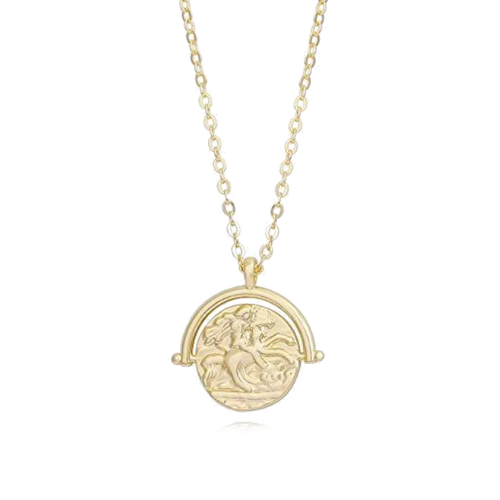 Medallion Coin Necklace - Terra Soleil