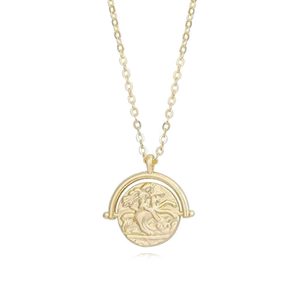 Medallion Coin Necklace - Terra Soleil