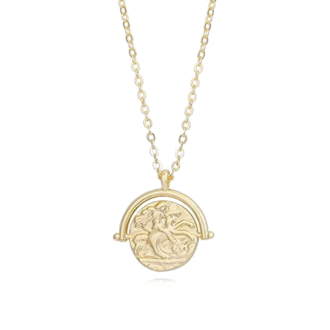 Medallion Coin Necklace - Terra Soleil