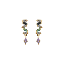 Load image into Gallery viewer, Serpent Tail Gem Earrings