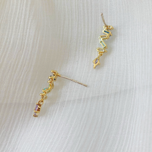 Load image into Gallery viewer, Serpent Tail Gem Earrings