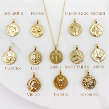 Load image into Gallery viewer, Zodiac Coin Necklace