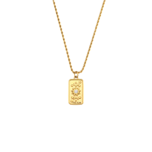 The Lovers Cartouche Necklace