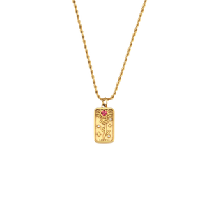 The Sun Cartouche Necklace