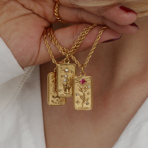 The Lovers Cartouche Necklace