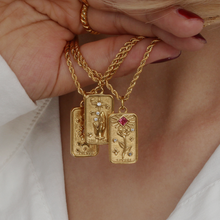 Load image into Gallery viewer, The Sun Cartouche Necklace