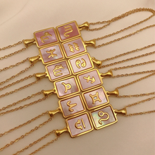 Load image into Gallery viewer, The Pink Pearl Zodiac Necklace