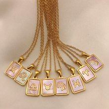 Load image into Gallery viewer, The Pink Pearl Zodiac Necklace