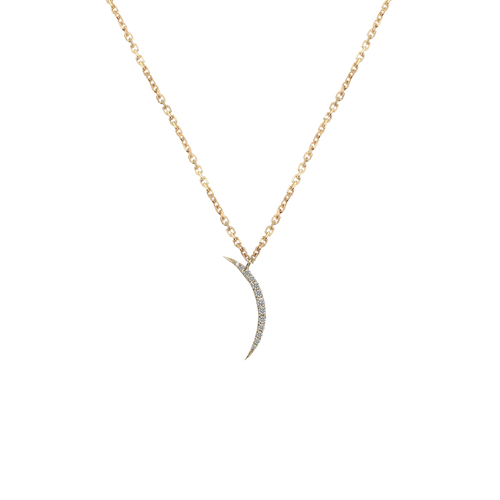 Narrow Crescent Necklace