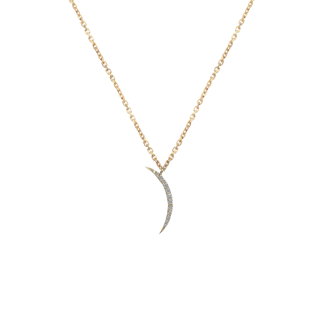 Narrow Crescent Necklace