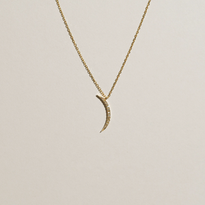 Narrow Crescent Necklace