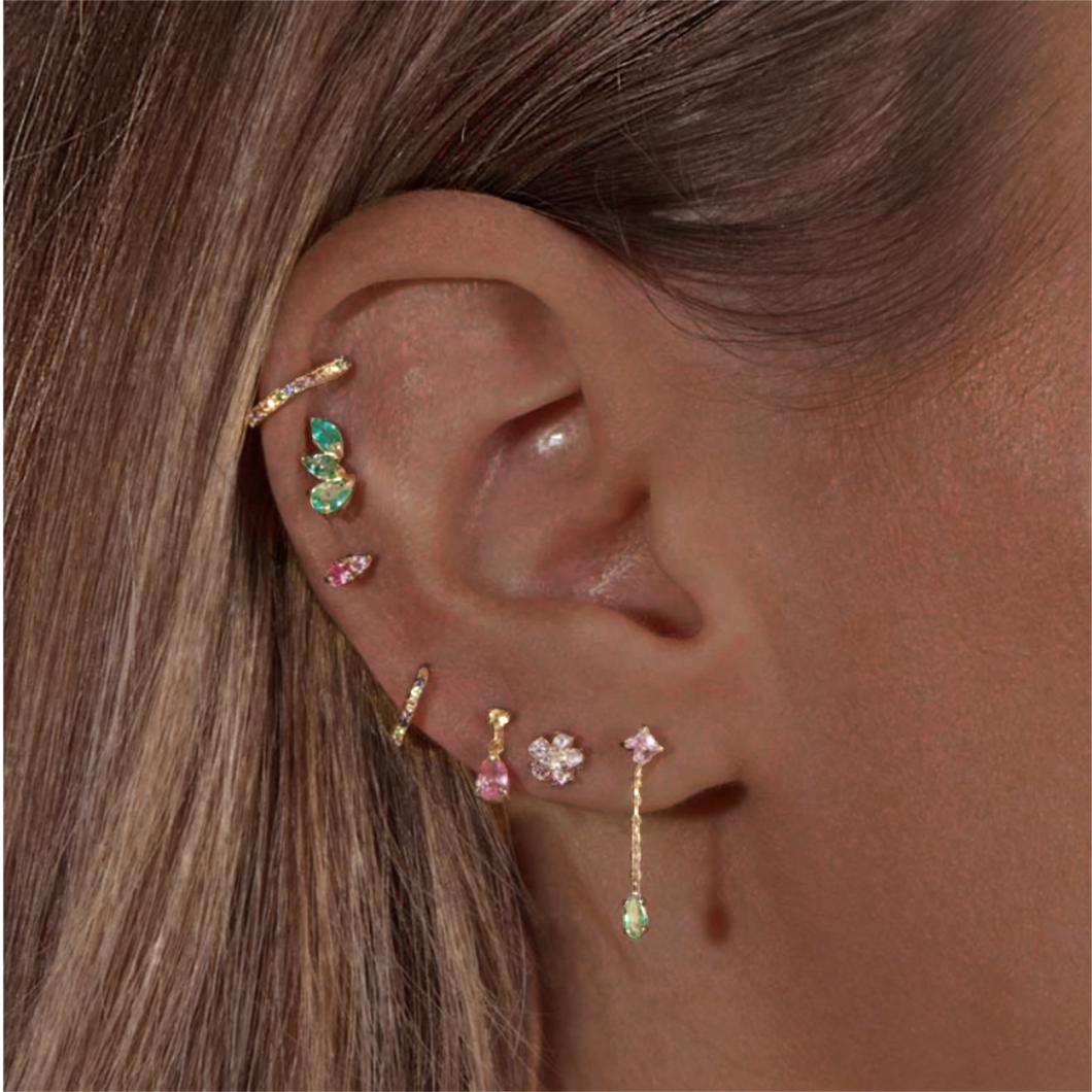Midi Alesandra Gemstone Earrings