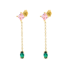 Load image into Gallery viewer, Mini Alesandra Gemstone Earrings