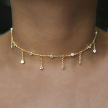 Load image into Gallery viewer, Lunar Drop Choker Necklace