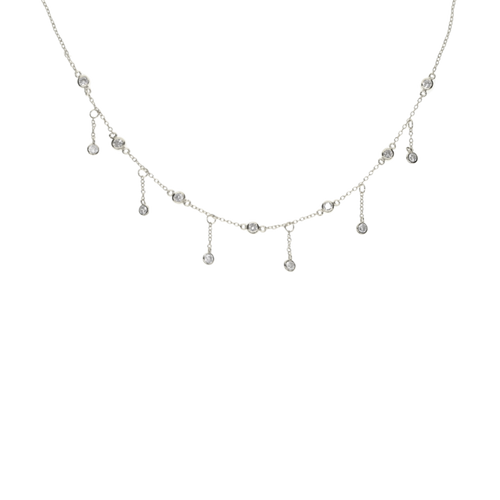 Lunar Drop Choker Necklace