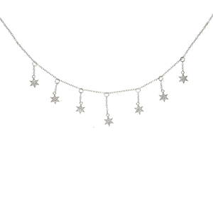 Stellar Drop Choker Necklace