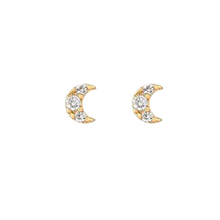 Load image into Gallery viewer, Moon Stud Earrings