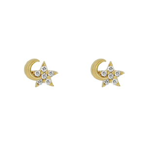Dangling Moon Earrings