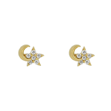 Load image into Gallery viewer, Crescent Moon Earrings