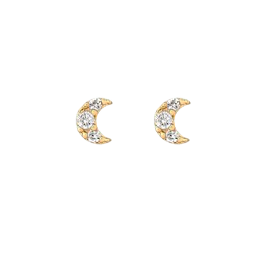 Moon Stud Earrings