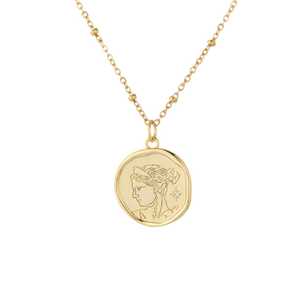 Aphrodite Coin Necklace