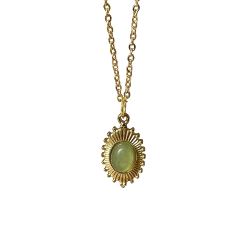 Oval Pendant Necklace