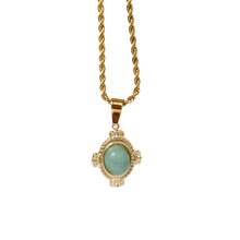 Load image into Gallery viewer, Green Quad Necklace