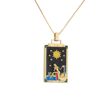 Load image into Gallery viewer, The Lioness Tarot Card Necklace