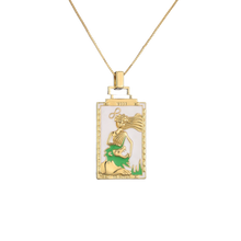 Load image into Gallery viewer, The Lioness Tarot Card Necklace