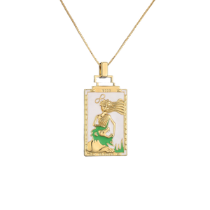 The Lioness Tarot Card Necklace