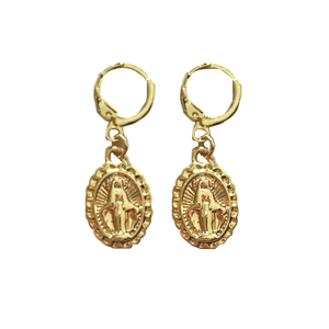 Goddess Gold Coin Earrings - Terra Soleil