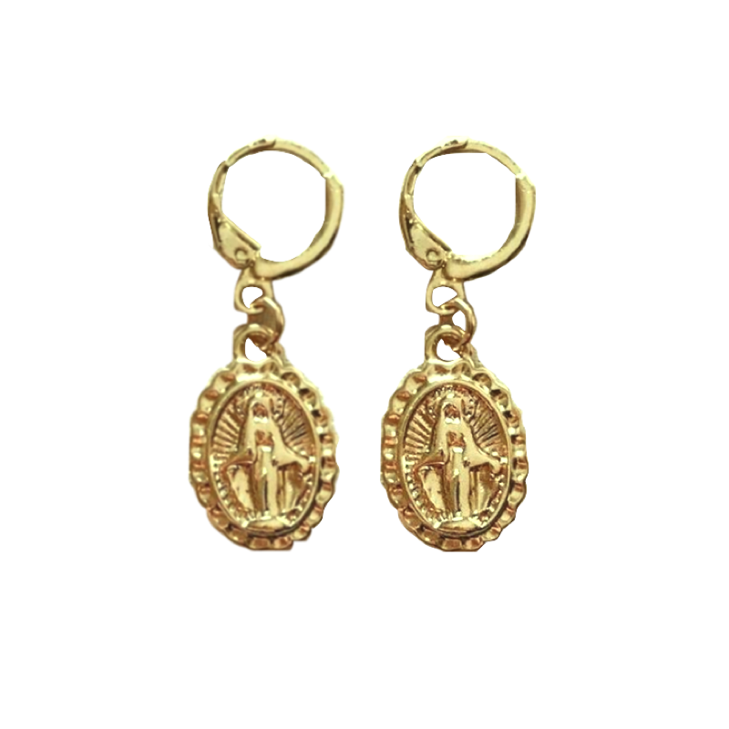 Goddess Gold Coin Earrings - Terra Soleil