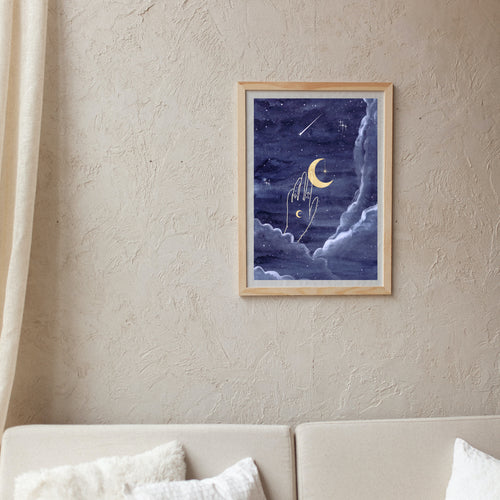 Once in a Blue Moon Art Print - Terra Soleil