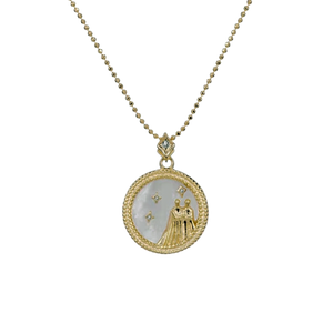 Pearl Zodiac Necklace