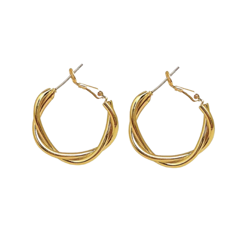 The Gabriella Braided Hoop Earrings