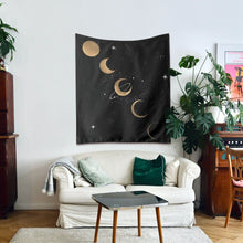 Load image into Gallery viewer, Phases of the Moon Tapestry - Terra Soleil