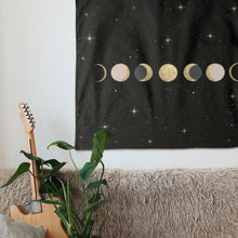 Load image into Gallery viewer, Phases of the Moon Tapestry - Terra Soleil