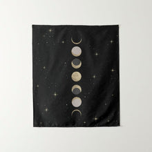 Load image into Gallery viewer, Phases of the Moon Tapestry - Terra Soleil