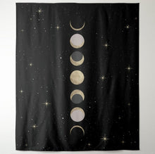 Load image into Gallery viewer, Phases of the Moon Tapestry - Terra Soleil