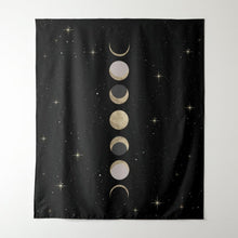 Load image into Gallery viewer, Phases of the Moon Tapestry - Terra Soleil